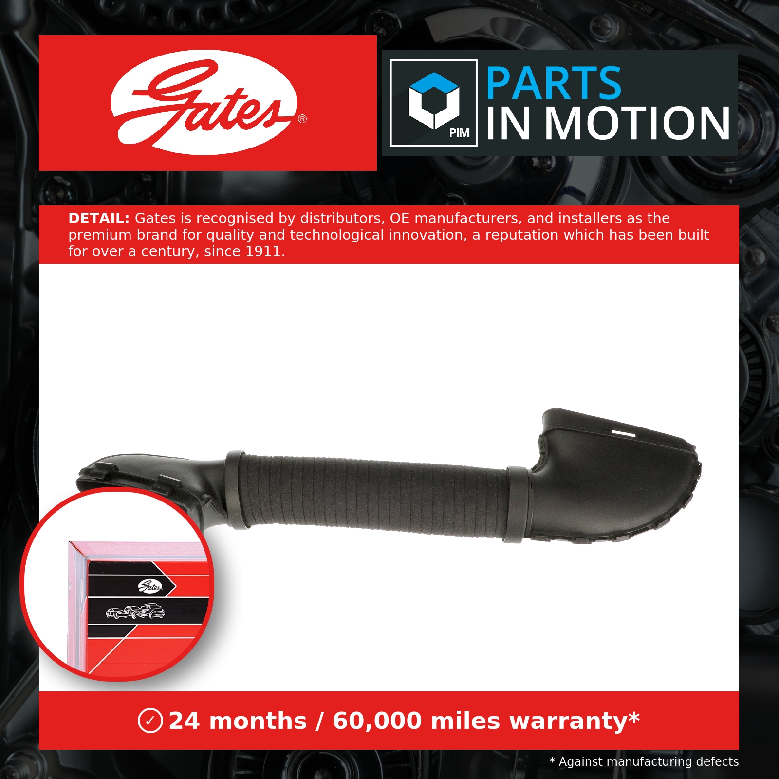 Air Supply Hose Right Fits Mercedes-Benz C-Class E-Class GATES ANTK1203 - Image 15