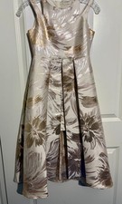 Macy's Rare Editions Girls White Gold High Low Wedding Dress Gown Party Dress