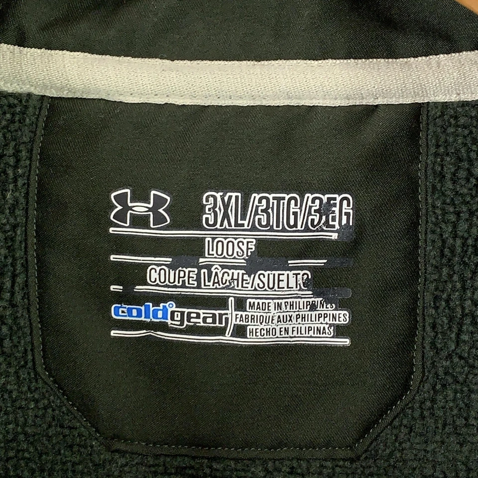 Under Armour Pullover Herren 3XL Grün ColdGear Storm Snap Henley Fleecepullover - Bild 4 von 4