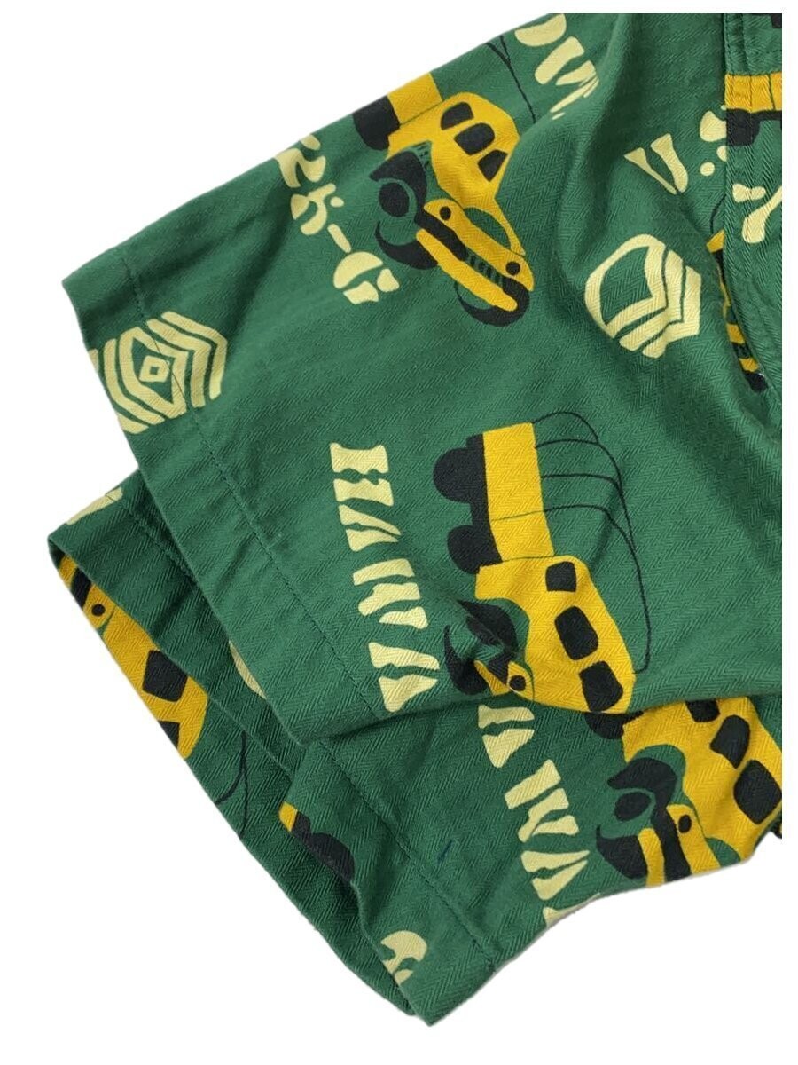 SUN SURF / COTTON HERRINGBONE OPEN SHIRT/M/コットン/グリーン/総柄 SUN SURF COTTON HERRINGBONE OPEN SHIRT/M/Cotton/Green/SS39279 Used