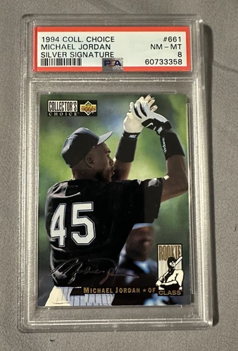 1994 Upper Deck Collector's Choice - Michael Jordan #661 Silver Signature PSA 8