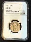 1921 STANDING LIBERTY QUARTER, NGC, VG10