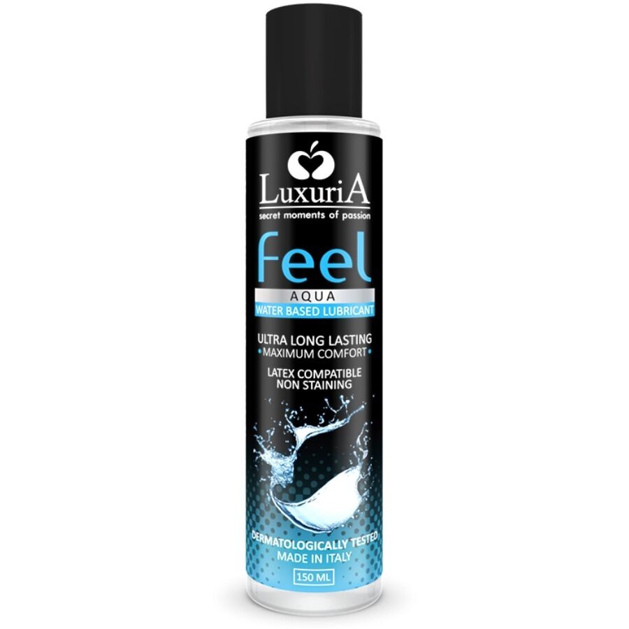 Luxuria Lubrifiant Base D'eau Feel 150 ml Gel Intime Hydratant Sans Silicone
