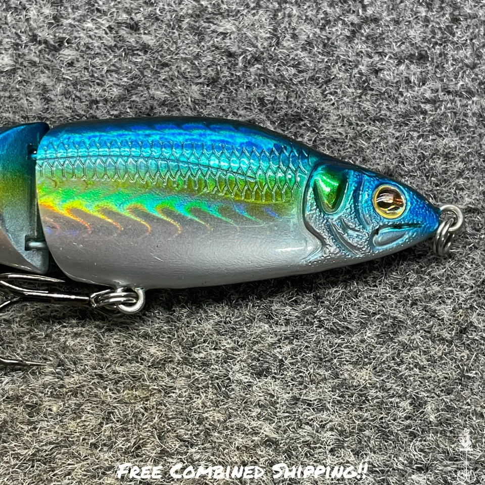 Isca de natação Sebile Magic Swimmer 125 SK afundamento lento 3/4 oz - Blue Althea - Imagem 3 de 4