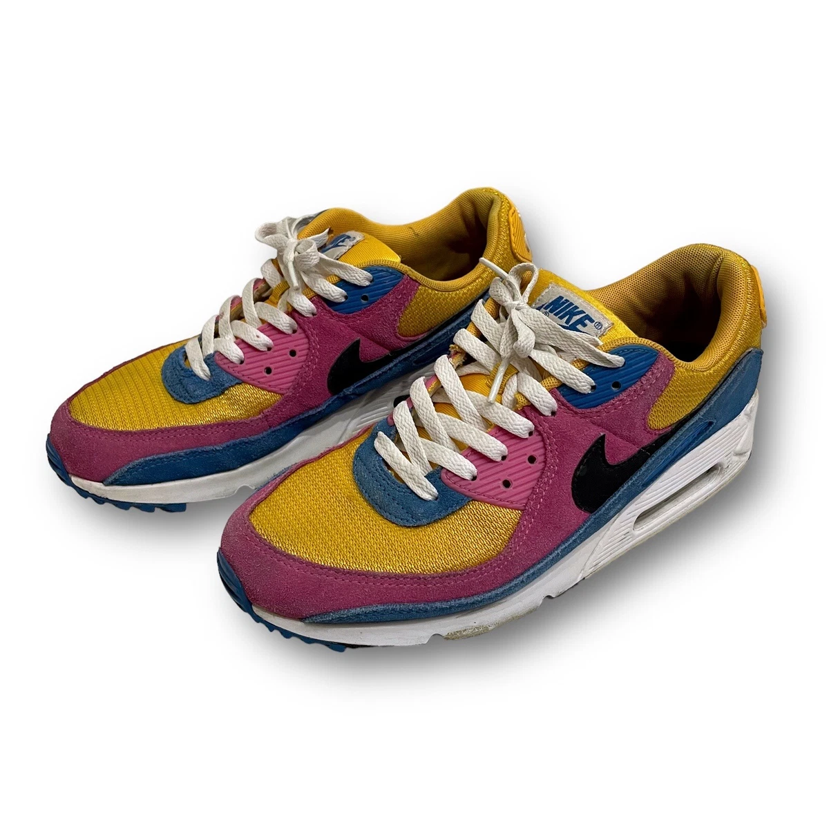Nike Air Max 90 Suede Multi-Color 2019 Running Shoes CJ0612-700 Men's Size  9.5 | eBay