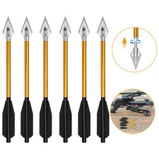 6PCS Mini Pistol Crossbow Bolts 6.7" Aluminium Arrows Broadhead Hunting Archery