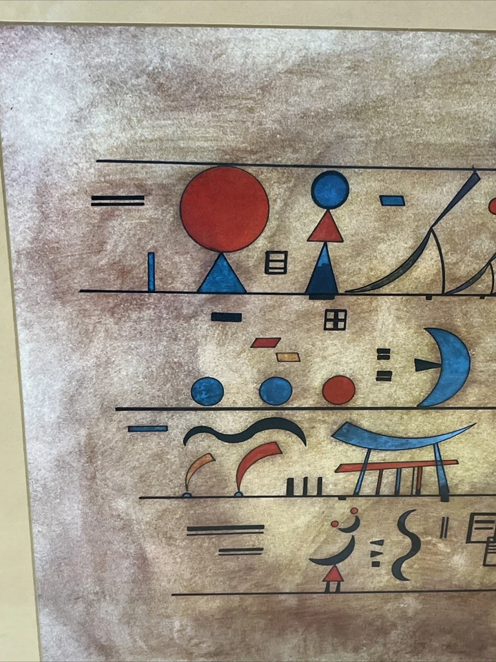 Letreros de historia indios WASSILY KANDINSKY de colección impresión enmarcada abstracción rusa Foto 4 de 4