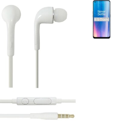 Kopfhörer für OnePlus Nord CE 2 5G headset Ohrstöpsel in ear plug weiß