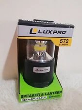 Lux Pro 572 Lumens Speaker & Lantern Rechargeable Bluetooth Power Bank Free Ship
