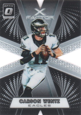 A0916- 2016 Donruss Optic X-Factor #6 Carson Wentz - NM-MT