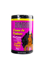 Bombou Whey Protein Vitamins Hair Fortifying Growth Combing Cream 1Kg - Kanechom