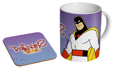 Space Ghost Coast to Coast 90er - Kaffee-/Teetasse und Untersetzer Geschenkset