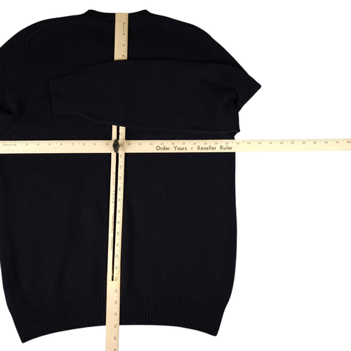 Lacoste Unisex Made in France Seamless Cashmere Sweater Size Large Navy - Bild 9 von 12