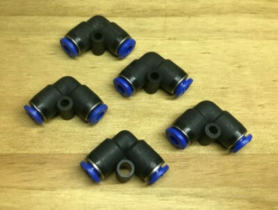 5 x 4 mm Rohr-zu-Rohr gleiche Winkel Steckverbinder - Druckluftverschraubungen