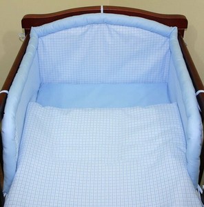 blue cot bumper