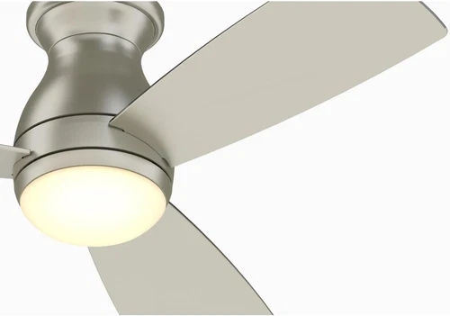 Hugh 44" Indoor/Outdoor Ceiling Fan with LED Light - Brushed Nickel Finish - Picture 3 of 8