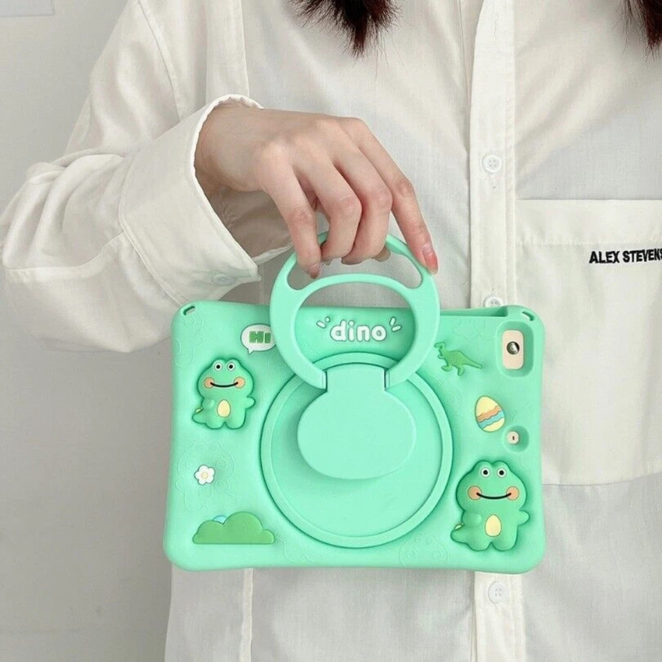 Kids Silicone Friendly Shockproof Case For iPad 7th 8th 9th 10th 11th Gen A16 US - Image 4 of 4