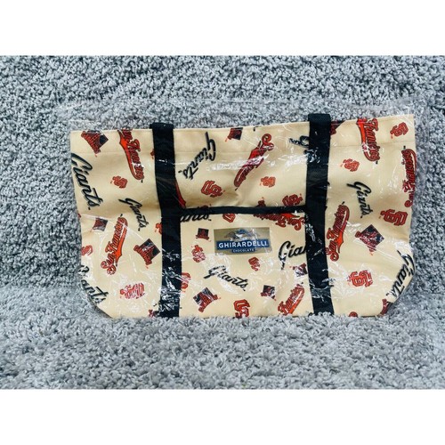 Ghirardelli Chocolate Beige Logo Shopper Tote Bag All Over Print eBay