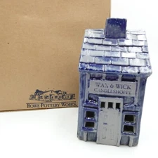 Rowe Pottery Wax And Wick Candle Shop Cornerstone Village Salt Glazed 1999