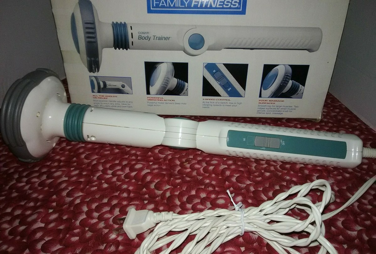 Conair Multi-Position 2-Speed Wand Massager Vibrator Body Trainer w/box |  eBay