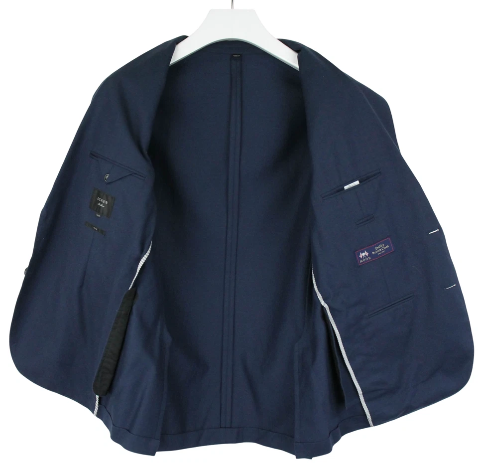 J. CREW Ludlow Slim Blazer Men's (UK) 40 Wool Blend Notch Lapel Double Vented - Image 4 of 4