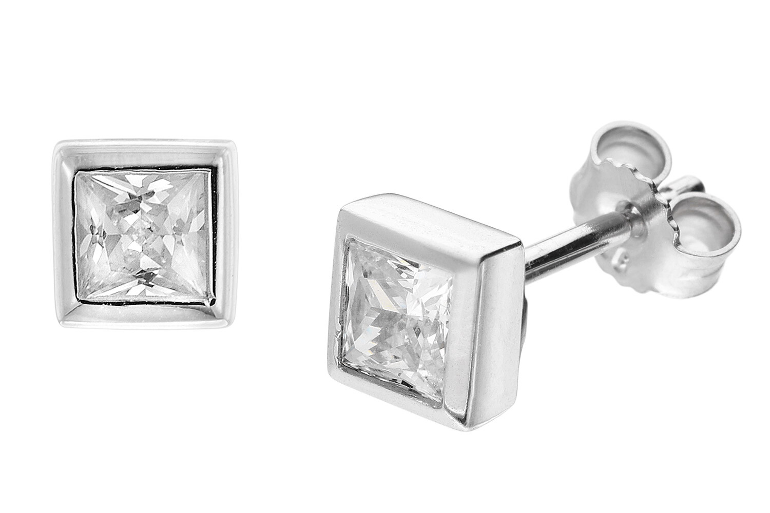 Синтезатор TRENDOR Schmuck Ohrringe Silber 925 из Массачусетского технологического института. Циркония 5,5 мм 68351