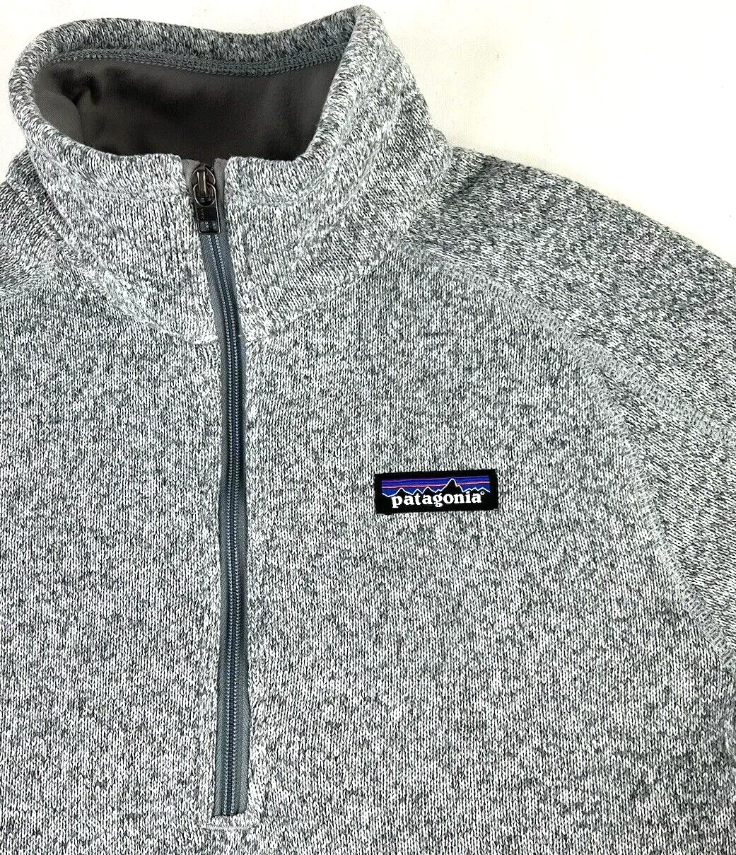 patagonia better sweater 1/4 zip fleece pullover knit sweater