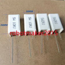 10PCS RX27-5 5W SQM Vertical Cement Resistor resistance 0.02R-150K
