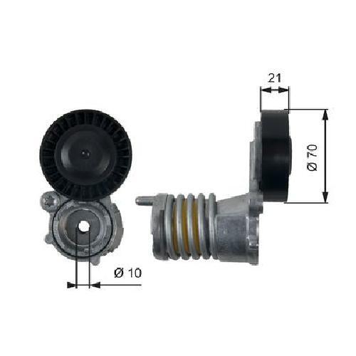 Original Gates Riemenspanner Keilrippenriemen T39157 FüR Ford Volvo-image