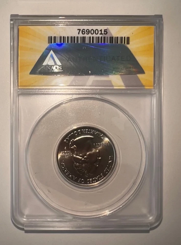 2005-P Washington Quarter Minnesota ANACS MS 69 Satin Finish - Image 2 of 2