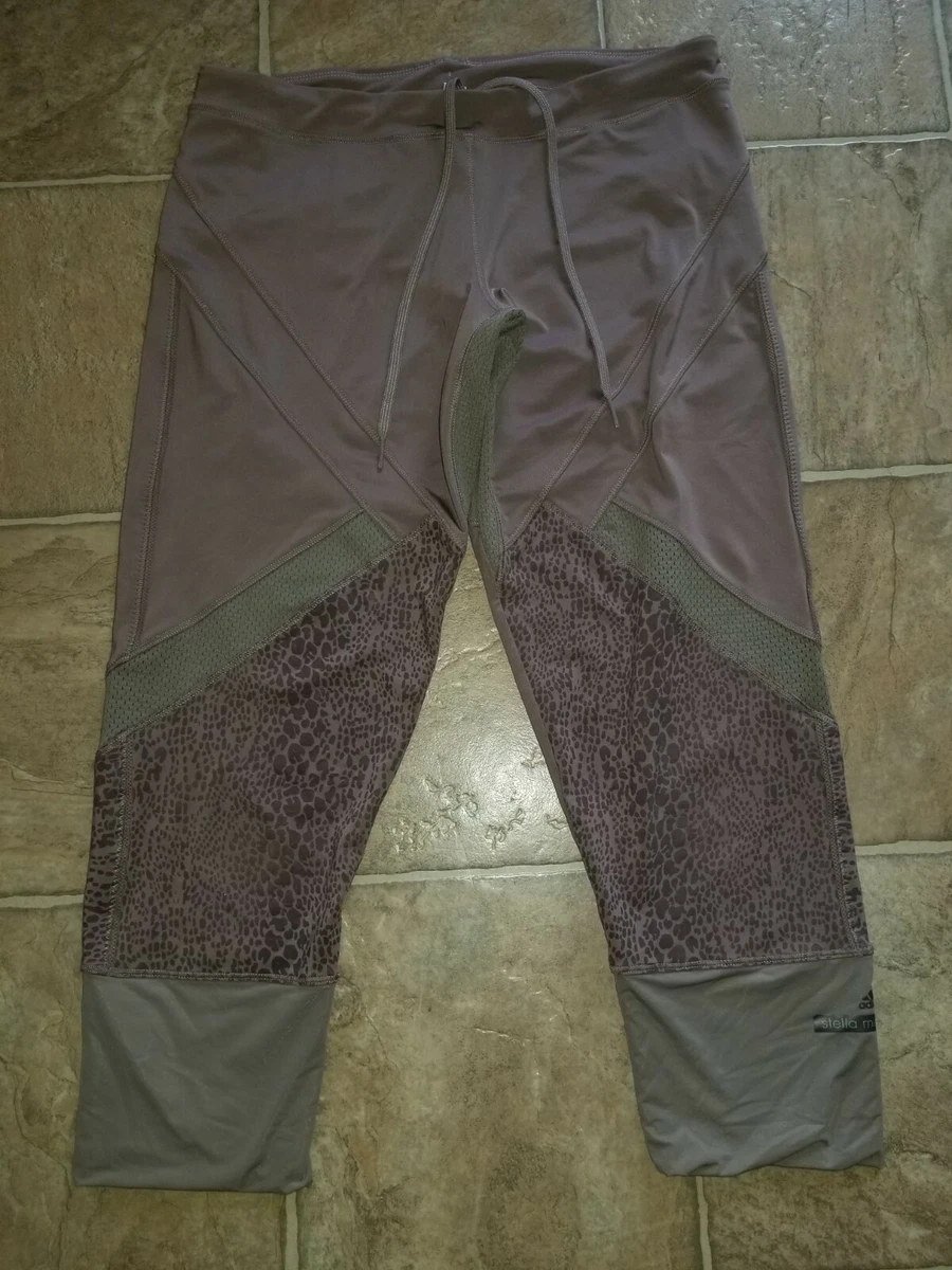 Adidas Stella McCartney sz M Essential Performance tight Leggings brown tan R