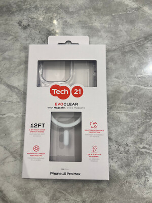 Tech21 Evo Clear Drop Protection Case with MagSafe for