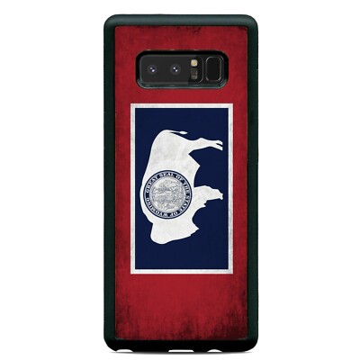 Grunge Wyoming State Flag Case Cover Samsung Galaxy Note 20 Ultra 10 Plus 9 8
