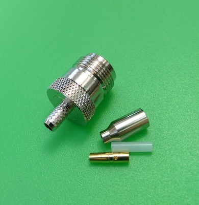 (2 PACKS) N Female Crimp Connector for RG174/U RG316 LMR100 Cable - USA Seller