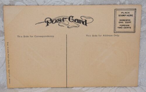 136n. UNBENUTZT, ALASKA YUKON PACIFIC EXPOSITION LOGO POSTKARTE SEATTLE. 1909 DIV BK - Bild 2 von 2