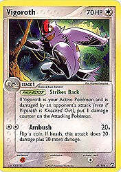 Pokemon EX Power Keepers Uncommon Card - Vigoroth 41/108