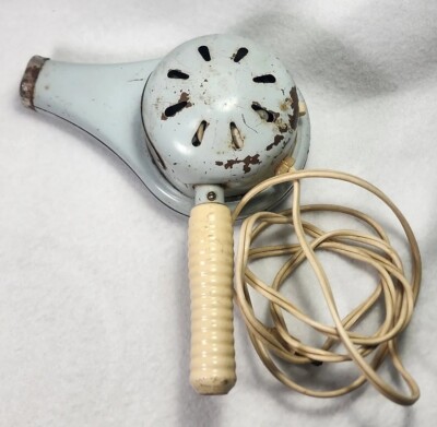 Vtg Light Blue Electric Hair Dryer Beauti-Aire Electric Morris Struhl - Hot Cold
