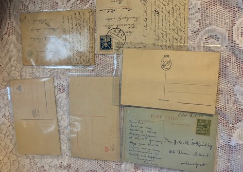 Vtg Italy 1900 Era Lot Mignon Black White Color Ladies Postcards Sz 3.5 X 5.5 - Picture 8 of 11