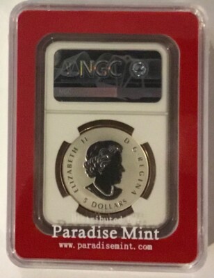 2023 QUEEN ELIZABETH $5 1 OZ CANADA SILVER NGC PF70 35TH MAPLE