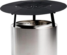 24.6" Fire Pit Heat Deflector Compatible for 19.5" Fire pit with Lifting Handle