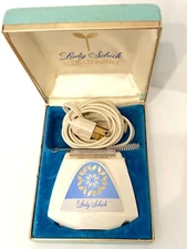 VINTAGE LADY SCHICK LITE-TOUCH MODEL 117 ELECTRIC RAZOR SHAVER USA WORKS!