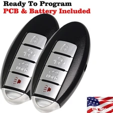 2 For 2007 2008 2009 2010 2011 2012 Nissan Altima Remote Car Keyless Key Fob
