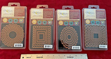 Spellbinders Nestabilities Die Templates; Cut, Emboss, Stencil; 4 Sets Scallop