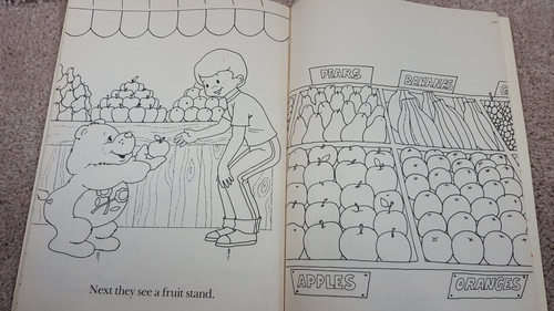 1984 Happy House Books The Care Bears All Around The Neighborhood Coloring Book - Picture 8 of 17