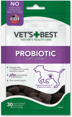 Vet's Best Probiotic Soft Chews Dog Supplement, 30 ct