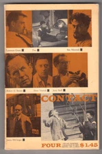 CONTACT-SF ANTHOLOGY OF NEW WRITING-V 1 # 4-1960+VIERECK-MORREALE-LOUIS/JAZZ+VG+