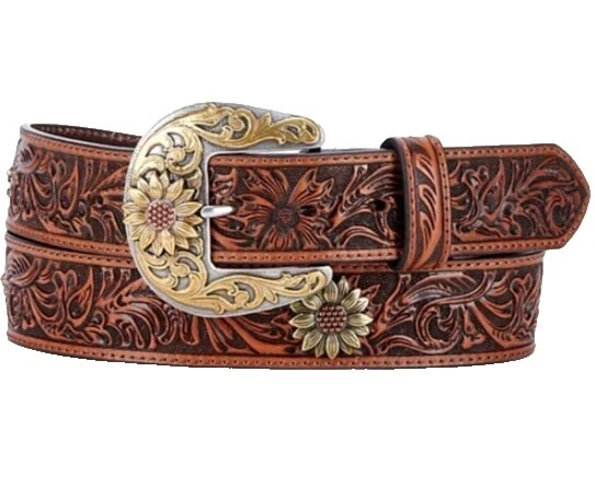 Ariat cinturones de cuero marrón para Mujeres