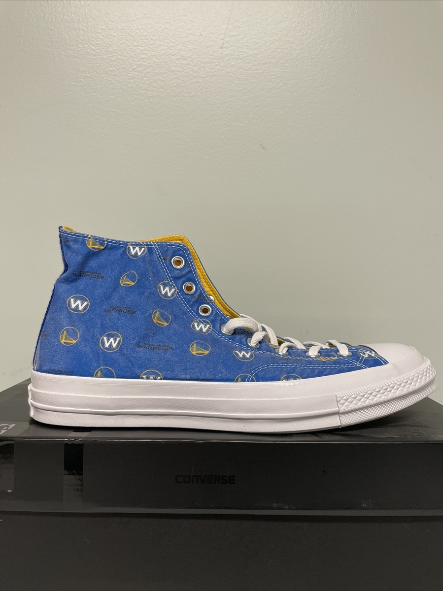 Golden State Warriors Converse Chambray High Top Sneaker  display picture 1
