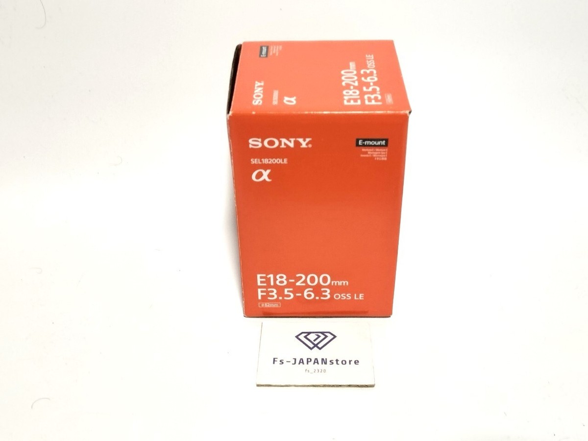 SONY E 18-200mm F3.5-6.3 OSS LE Lens for E Mount APS-C NEW SONY E 18-200mm F3.5-6.3 OSS LE Lens for E Mount APS-C NEW