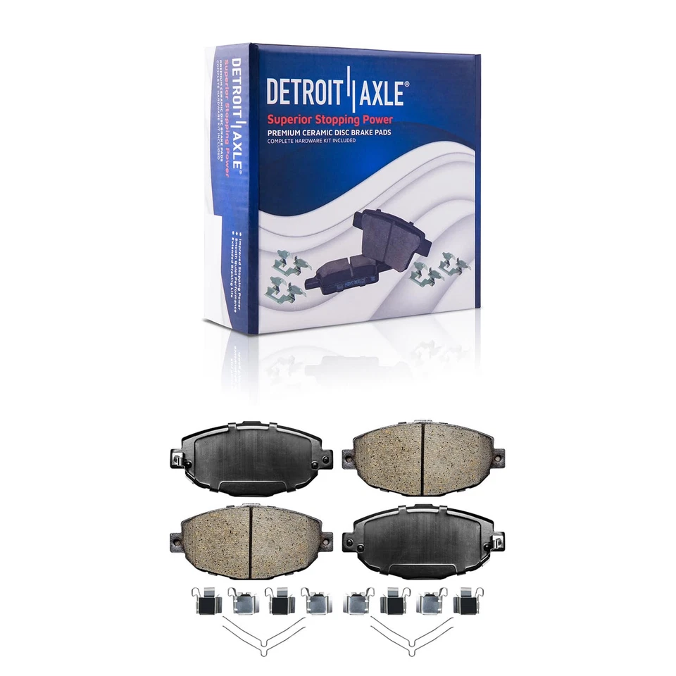 11.65" Front Drilled Brake Rotors Ceramic Pads for 1999 - 2000 Lexus SC300 SC400 - Image 4 of 4